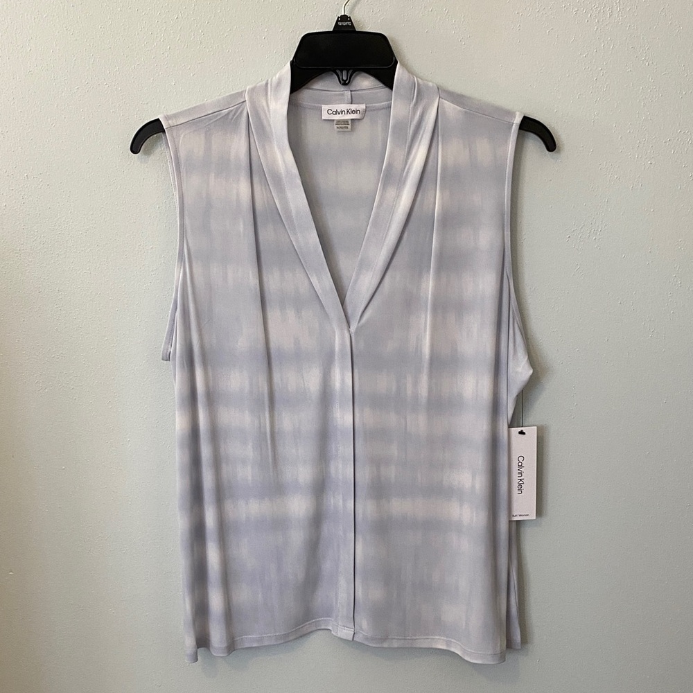 Calvin Klein Blue Sleeveless Top
